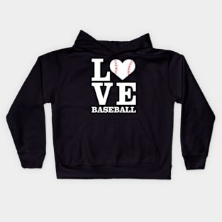 Love Baseball Kids Hoodie